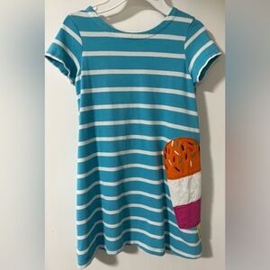 Mini Boden Girls Dress with Ice Cream Design